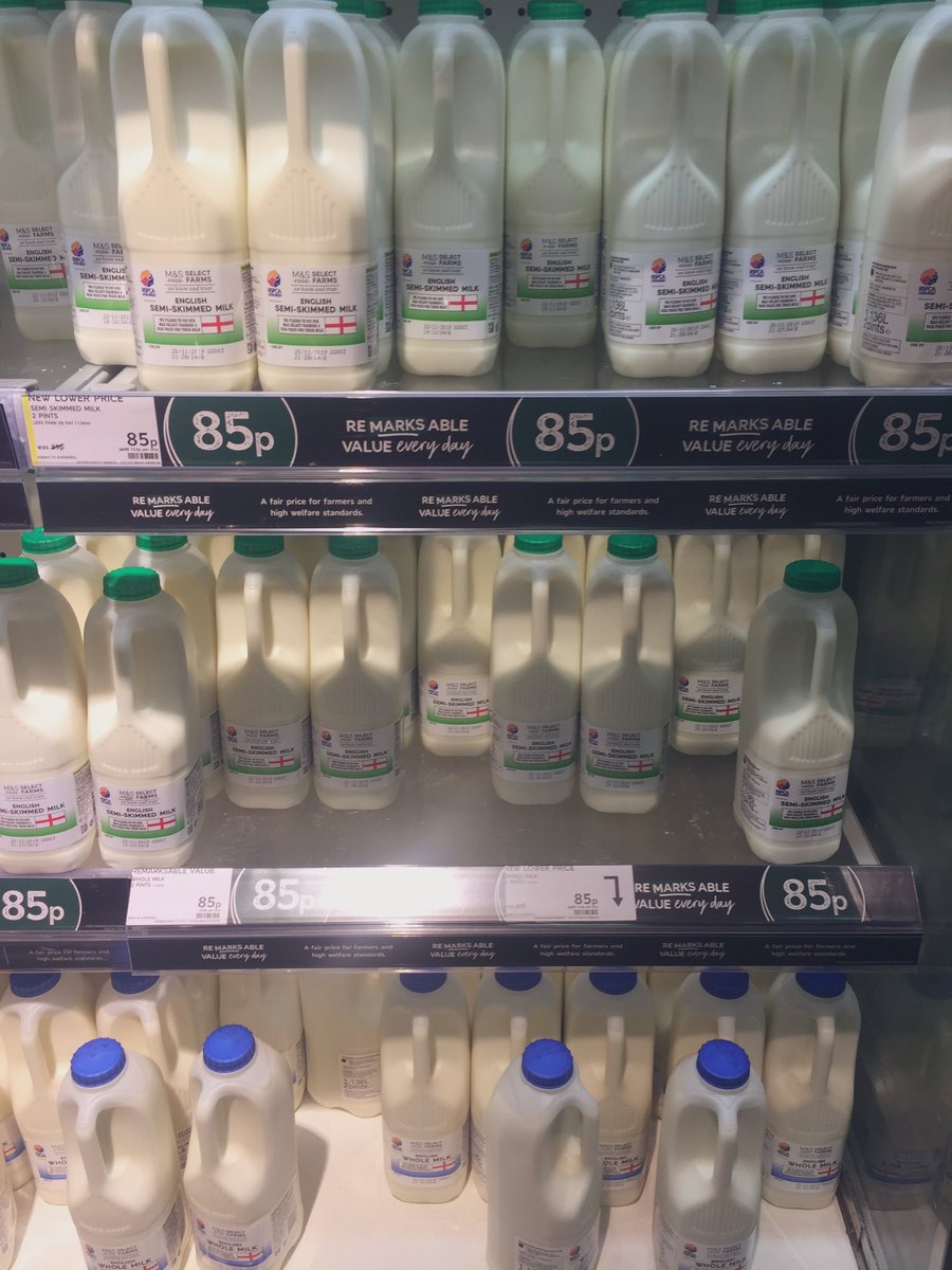 Hei @marksandspencer could you sort out some Welsh milk to your Welsh stores asap please.

If you need any contacts of suppliers in Wales, I have plenty of friends and family members that would happily supply you #welshmilk @FUWpress @NFUCymru 

Diolch 👍🏴󠁧󠁢󠁷󠁬󠁳󠁿