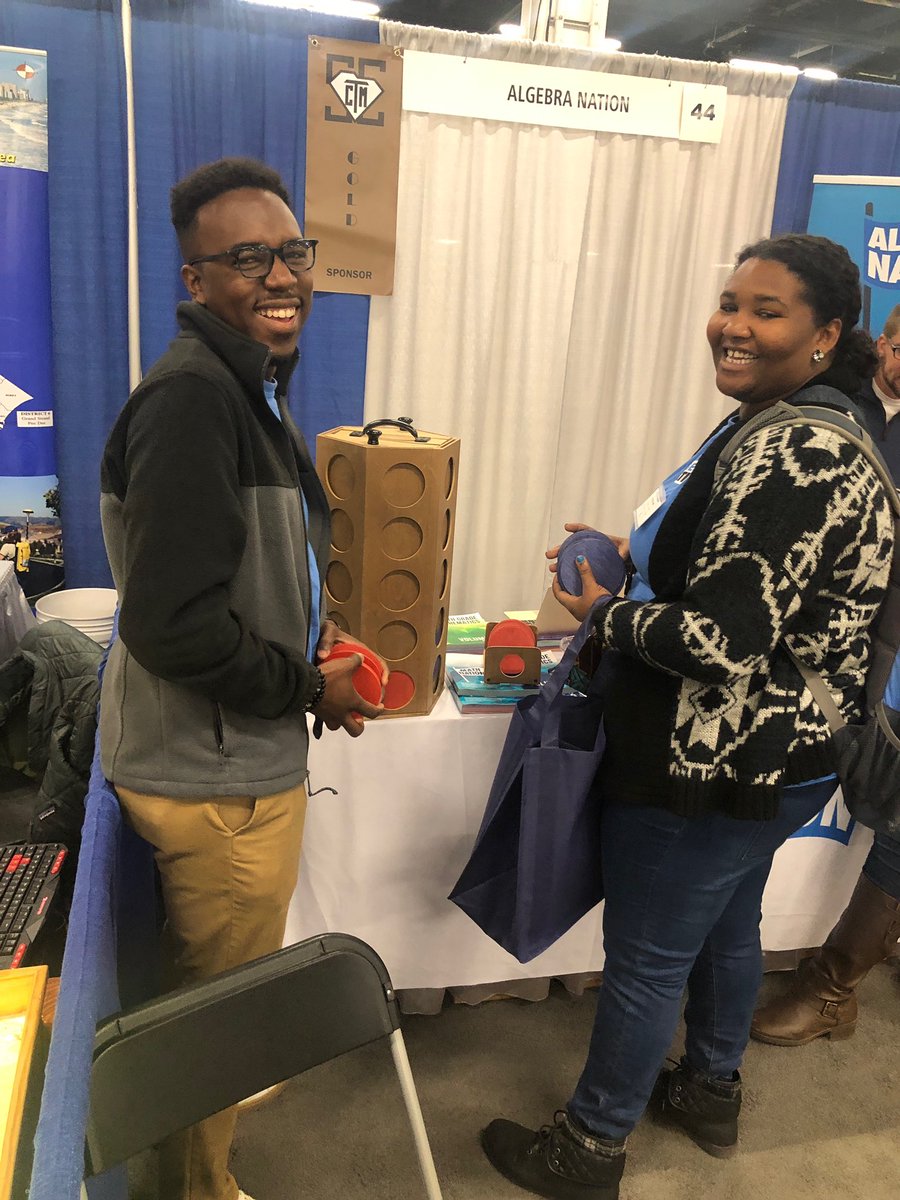 Are you heading to the #SCCTM vendor area? Stop by Booth 44 and challenge Darnell to a game of Connect Four while you discuss your favorite #AlgebraNation teaching strategy! 

Post a selfie of your win and tag us!