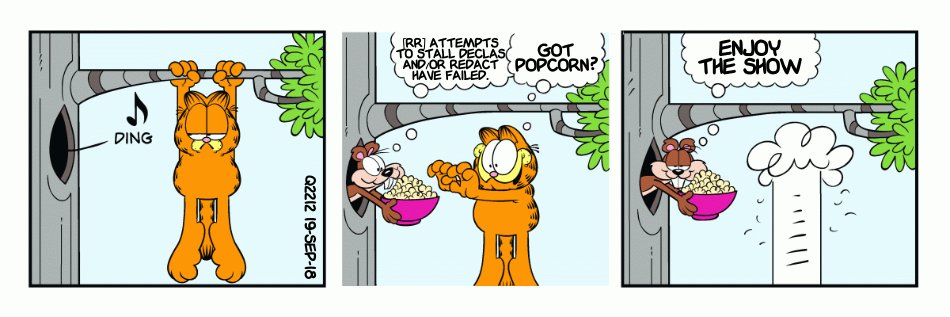 Q Drops as Garfield stripsQ2212 19 Sep 2019