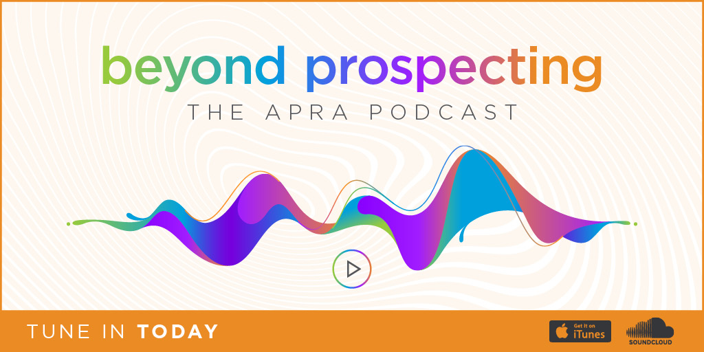 Apra_HQ's tweet photo. Exciting news: It's now more convenient than ever to tune in to the Apra podcast episodes you know and love. You can subscribe to and stream episodes of Beyond Prospecting: The Apra Podcast via SoundCloud or iTunes! Subscribe today: https://t.co/RFYNqobWDF #LearnWithApra https://t.co/cwkWZyA8Fd