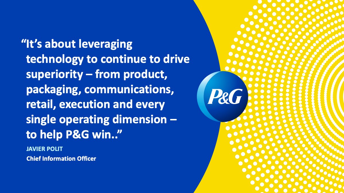 Really enjoyed talking with @cmo_by_adobe about <a href="/proctergamble/">Procter & Gamble</a> &amp; our digital transformation journey. We are using technology as a way to drive superiority, and ultimately better understand &amp; serve our consumers cmo.adobe.com/articles/2019/…