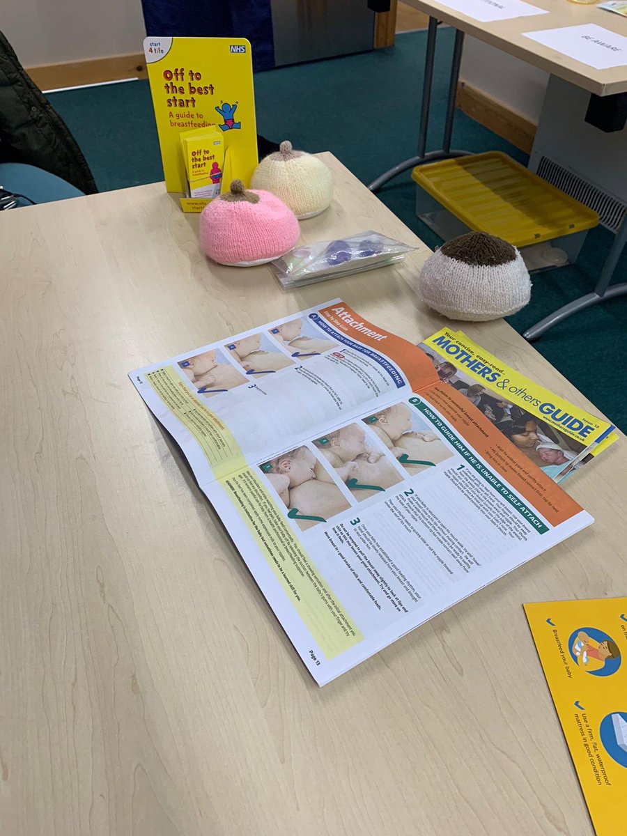 WillowTeam1's tweet photo. Feeding workshop today with Willow MW Pearl, all set to provide our lovely families with further information 💜🤰🏻👶 @RotherhamNHS_FT #continuityofcarer #education #BetterBirths @Pearlie82 https://t.co/E0tBxXiHOz