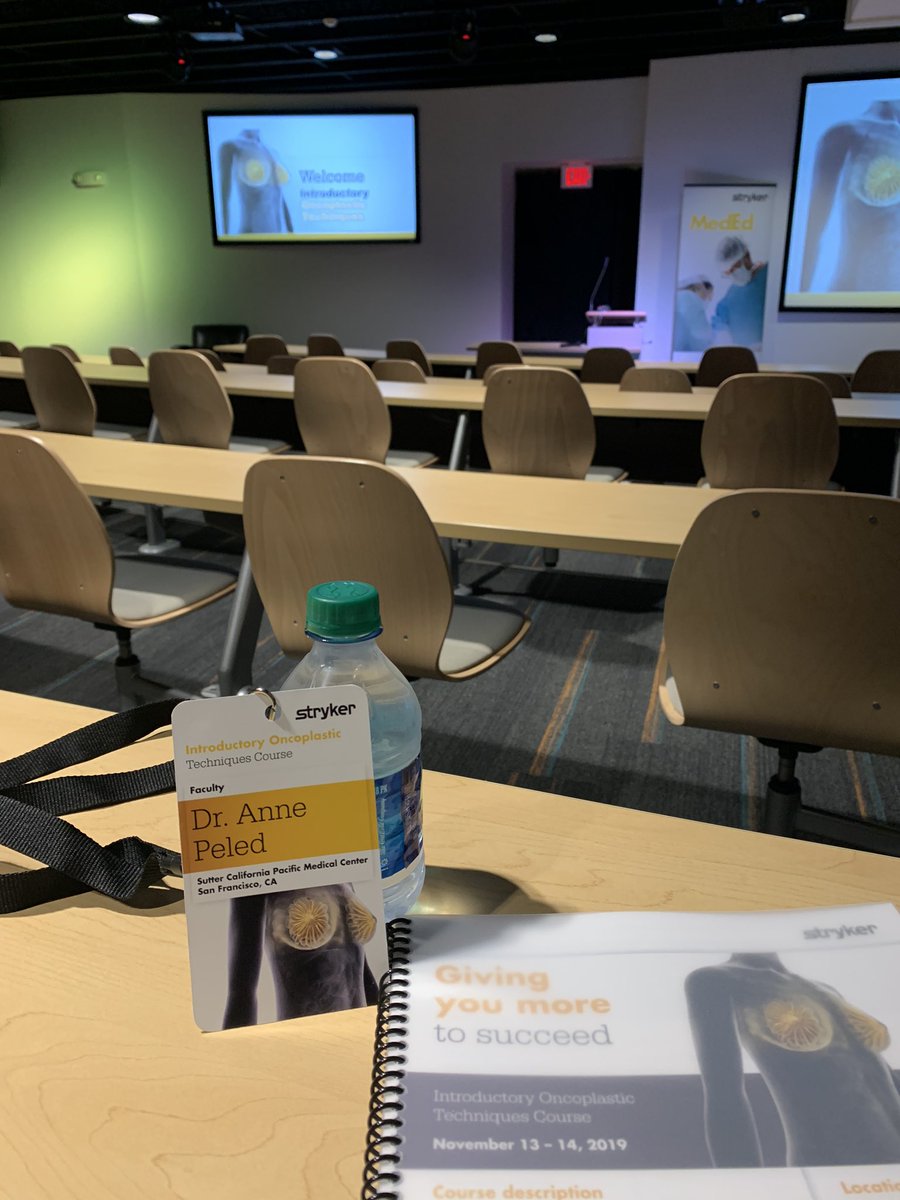 annepeledmd's tweet image. Kicking off the morning at our first @StrykerPRS #oncoplasticsurgery course! So excited to be able to continue the great work from Invuity on #hiddenscar lumpectomies and better outcomes for women with #breastcancer