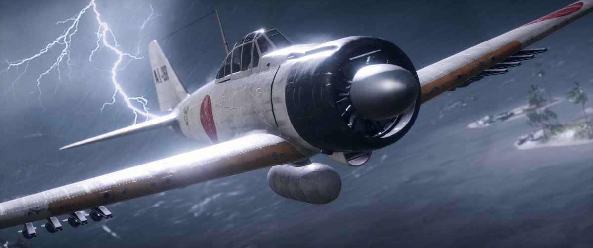 Ok so there's like over 1 in a thousand chance of getting hit by lightening in an aircraft so I cheated a little :/ #BattlefieldV #PacificStorm