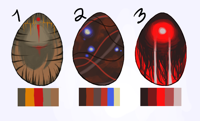 ConnorB2429's tweet image. Hey! I&apos;m doing a small mystery egg sale! Each goes for 10 USD! Once you buy the egg, I will give you the character that corresponds to it!
#adoptables #eggadopt #mysteryegg #forsale #originalcharacter