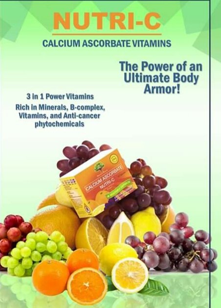 GabSruth's tweet photo. Nutri-C works like a natural detoxifier that cleanses our body’s systems and fights free radicals. It has CALCIUM – for strong bones and teeth, and ASCORBATE – the salt form of Ascorbic Acid as the main source of Vitamin C for healthy cartilage, blood vessels and connective https://t.co/zZcT8Xo905