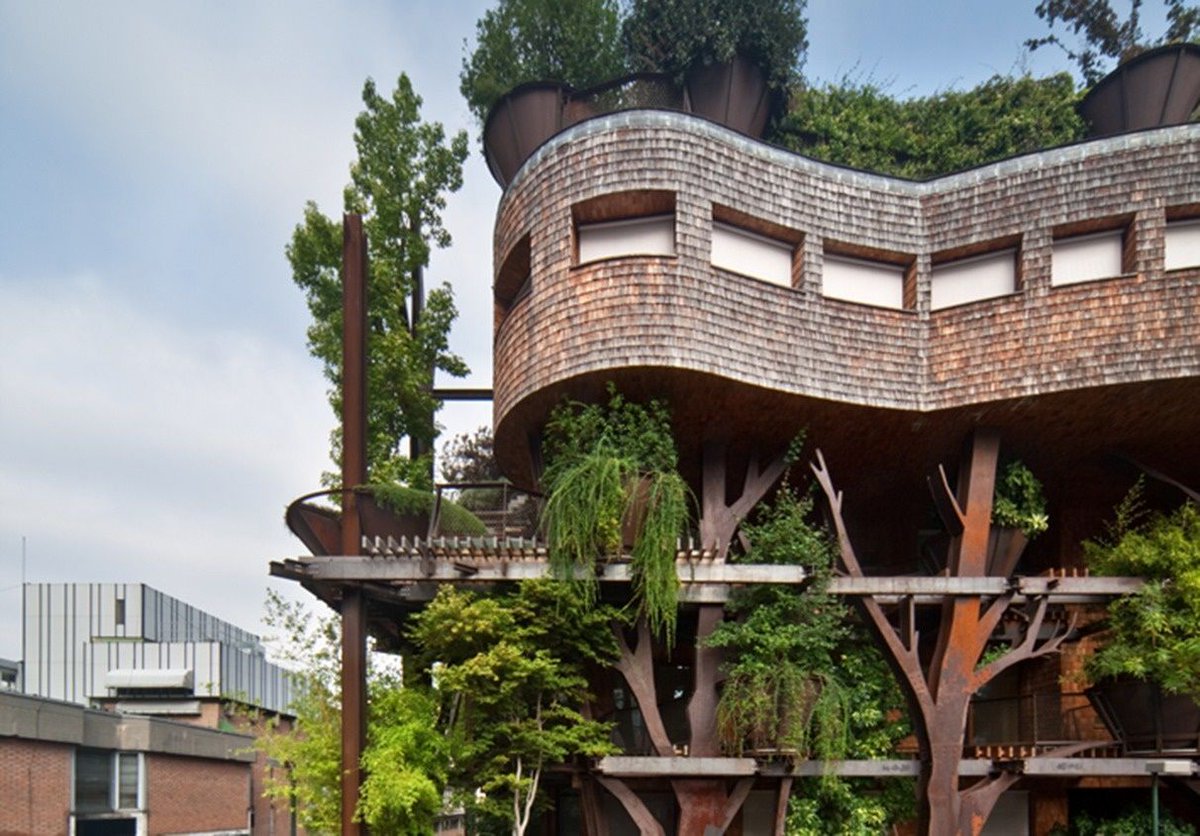 Forêt verticale: une cabane urbaine qui protège les résidents de la pollution atmosphérique et sonore buff.ly/33GEHt4