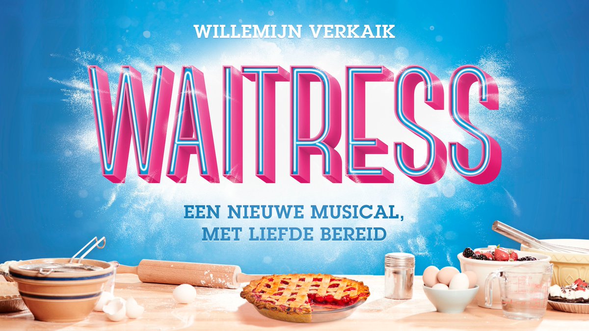Musicaldatabase's tweet image. Verwacht/nieuw in De Musicaldatabase: Waitress van Medialane met Willemijn Verkaik in de hoofdrol. Vanaf 25 september 2020. Meer info/details: musicaldatabase.nl/producties/790…