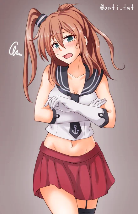 酒匂「これでサラっちもお揃いだね!」
#艦これ版深夜の真剣お絵描き60分一本勝負
#艦これ版真剣お絵描き60分一本勝負_20191114 
