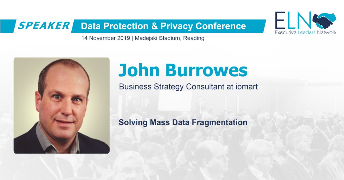 ExecutiveLN's tweet image. Join John Burrowes - Business Strategy Consultant @iomart in Princess 2 now for his session &apos;Solving Mass Data Fragmentation&apos;

#ELN #GDPR #readingevents