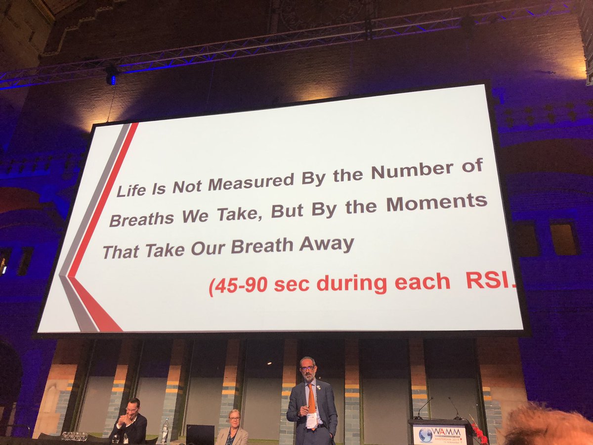 elboghdadly's tweet photo. Quote of #WAMMsterdam so far: “life is not measured by the number of breaths we take, but by the moments that take our breath away”

(I.e. 45–60 s during RSI!)

@dasairway @WAMM_2019 @Anaes_Journal @NicholasChrimes https://t.co/ht3LaWxZyd