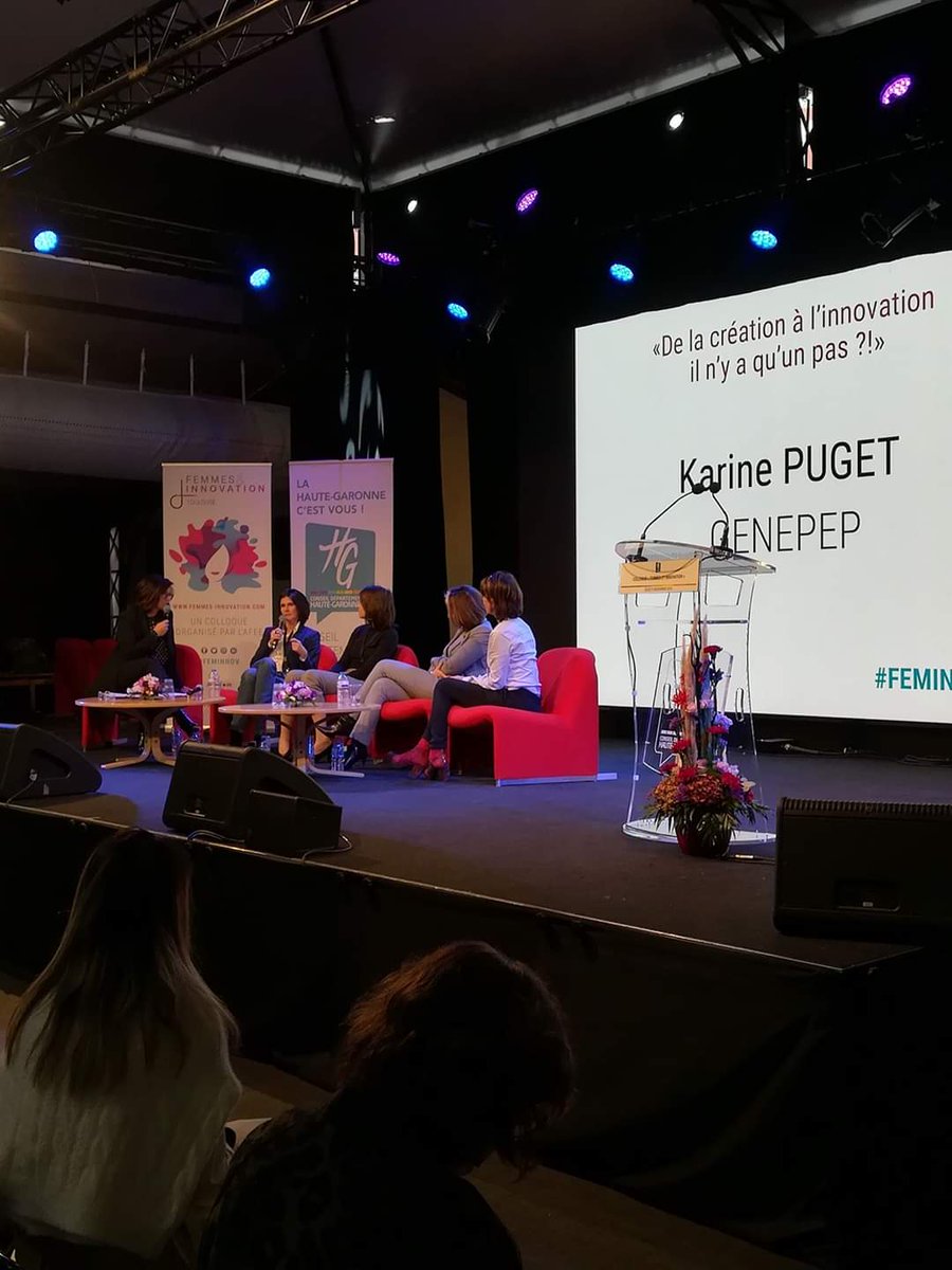 "La création, c'est l'acte de transformer une idée en réalité. Quand on innove, on passe par les phases de création et d'invention." Karine Puget #genepep #Colloque2019 #FEMINNOV
