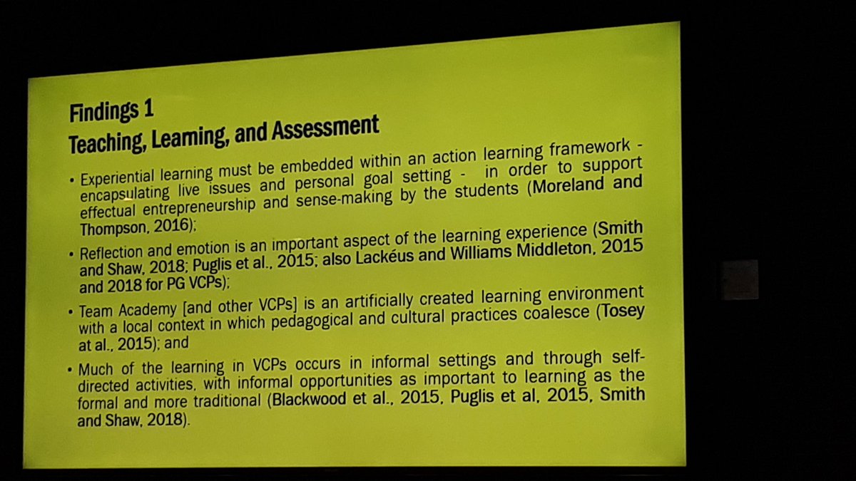 areyoureadyteam's tweet photo. @KellyJS @DraycottMC sharing findings from lit on #VCPs #ented #isbe2019 https://t.co/iUbO986MJK