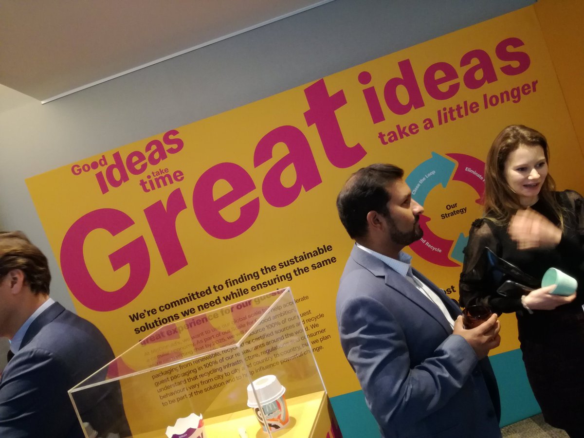 De88Da's tweet photo. How to accelerate the circular economy in packaging? Get ready to enjoy a #McFlurry without lid @McDonalds ...and packaging with seaweeds and grass #POLITICOSustainability https://t.co/ObhDwcol2q