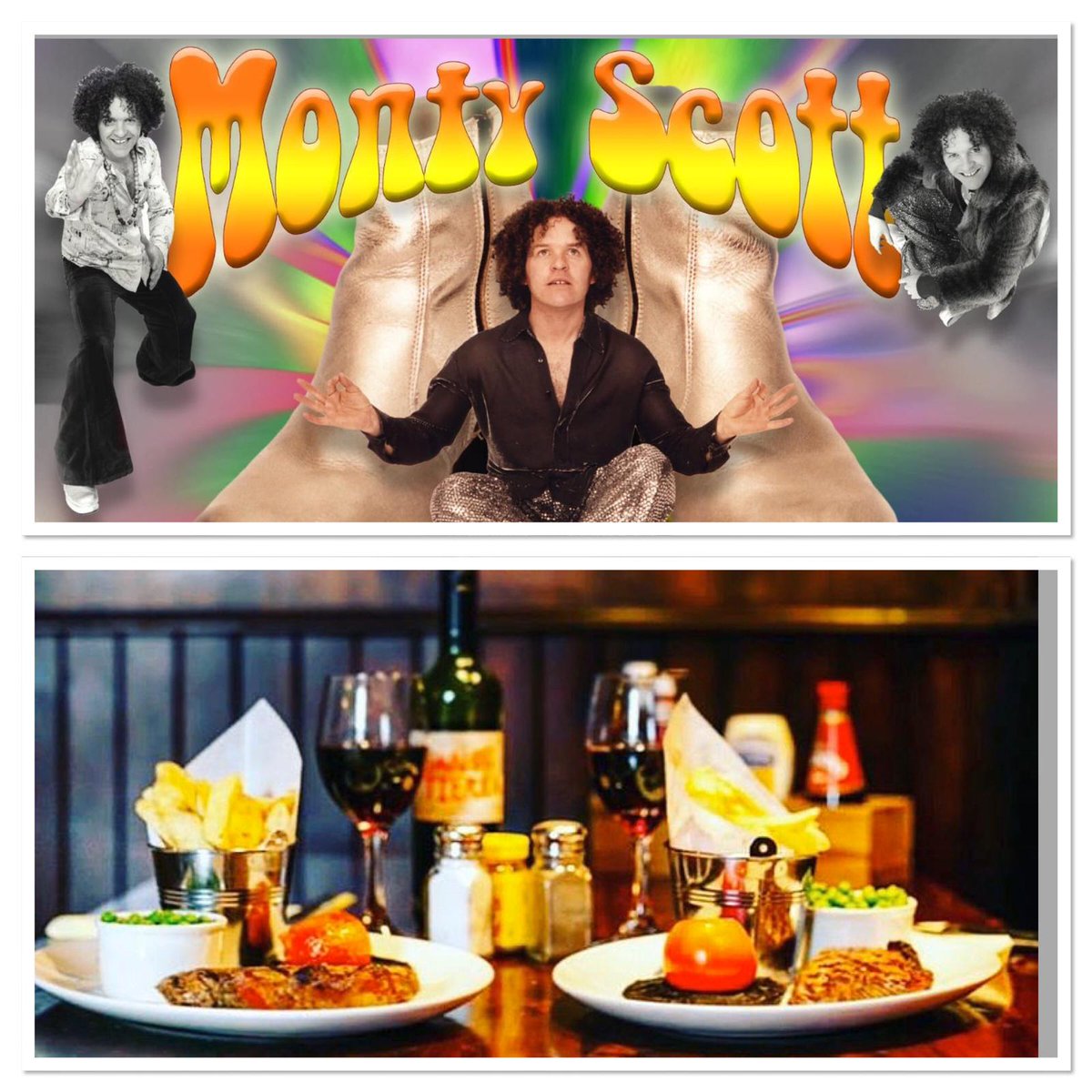 T H I S S A T U R D A Y 🥳 we have the amazing Monty Scott live from 9pm! all your favourites from the 60’s &amp; 70’s 🕺🏽💃🏻 get on your dancing shoes 👞 Why not book a table We have our steak Saturday 2 steaks and a bottle of wine £34.95 🥩 🍷 WINE - DINE - DANCE #perfecttrio #boogie