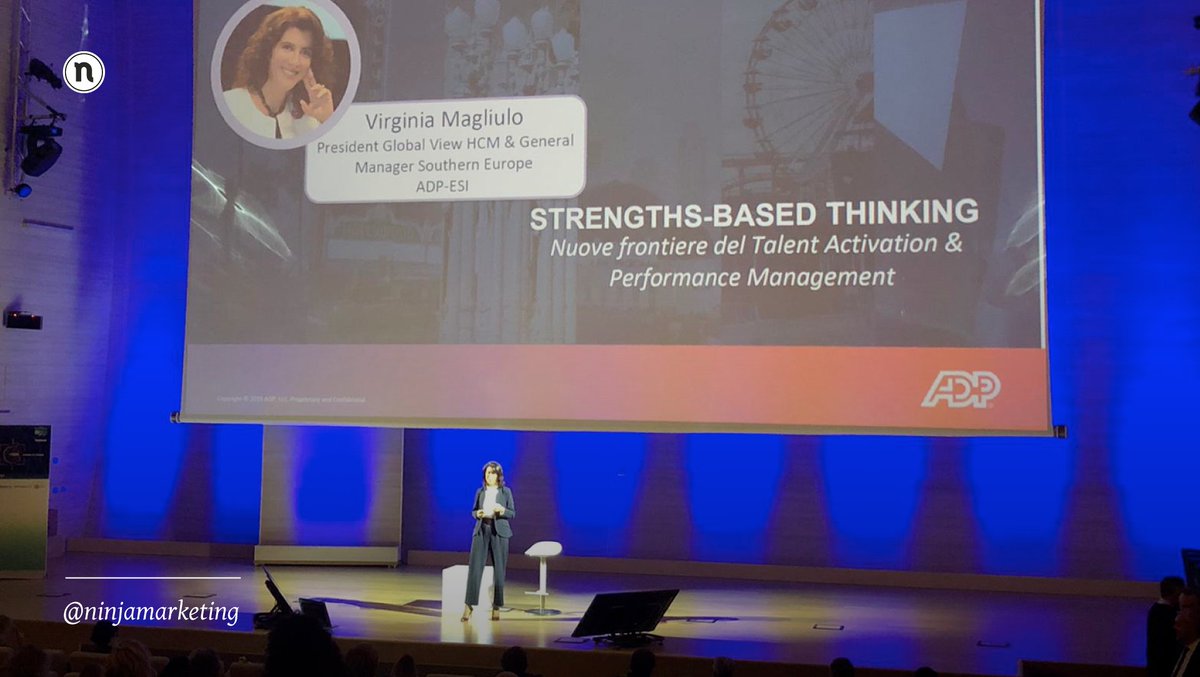 ninjamarketing's tweet photo. In @ADP non si parla più di Talent Management ma di Talent Activation. Gli HR attraverso il Team Leader hanno l’obiettivo di far emergere il punto di forza di tutte le persone dell’azienda. #ForumHR #HRManagement @virgimagliulo @NinjAcademy https://t.co/l8waTzNeNA