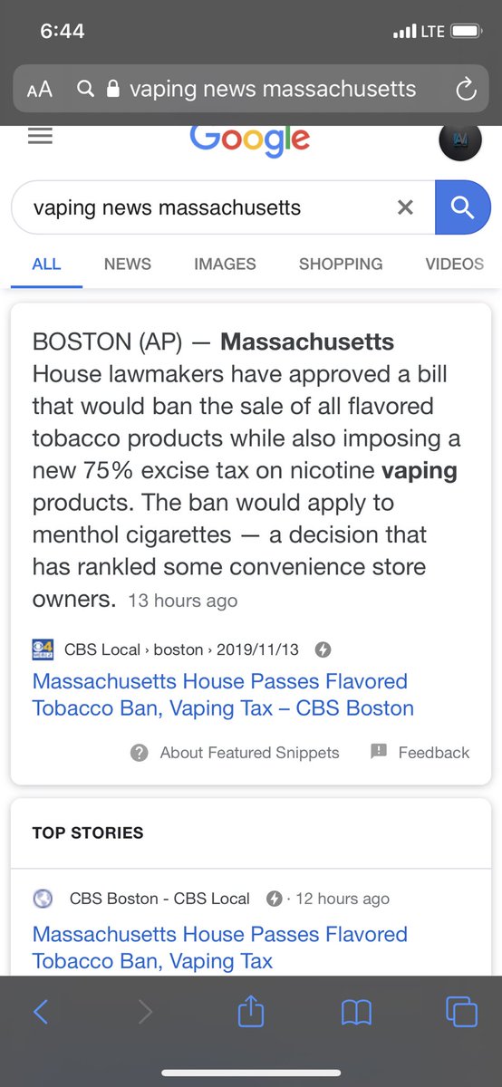 AmbitionZVapeR's tweet photo. In current news! 75% excise tax on vaping in mass lol 😂 Omgd I’m not surprised #fuckmass #vaping @MassGovernor has no idea what he’s doing. Vaping is not smoking. Don’t make it too hard for people to be healthy. https://t.co/0ttvQJfI3s