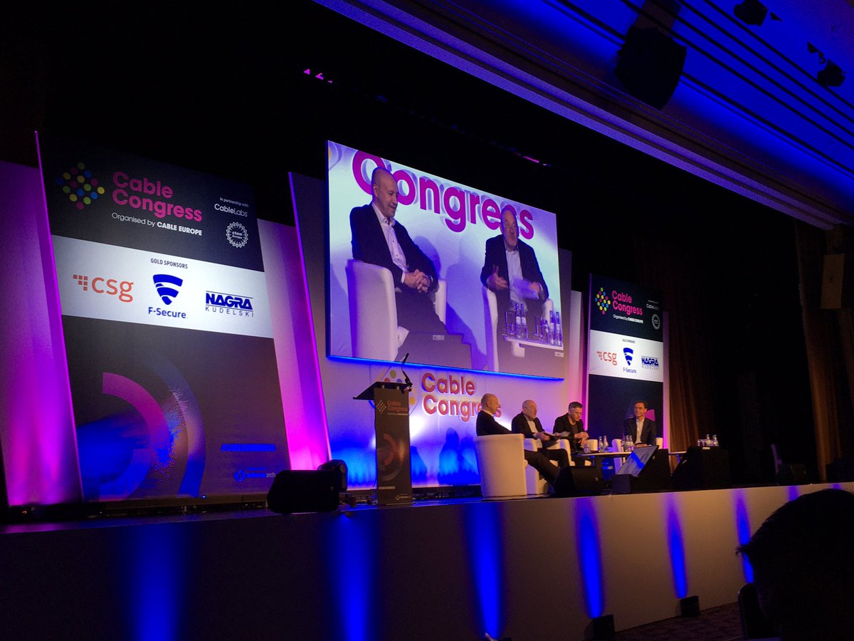 In Plenary hear about technologies for a sustainable future led by <a href="/matthiaskurth/">Matthias Kurth</a> with Gerard Mack @Vodafone Germany, Andreas Kuhlmann from Deutsche Energie-Agentur GmbH and Bernhard Rohleder <a href="/Bitkom/">Bitkom</a> #cablecongress