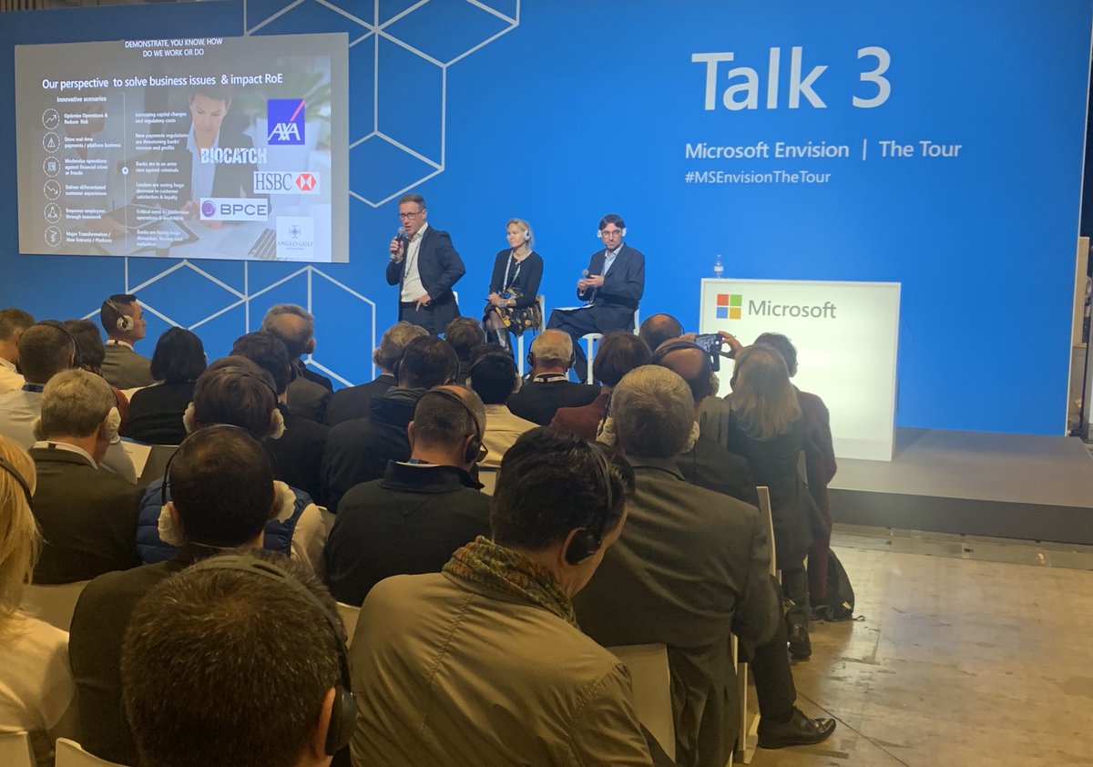 experiencesbiz's tweet photo. Entrez dans l'ère des services intelligents en direct avec @MarionRouso et Alain Fischer sur le Talk 3 ! #MSEnvisionTheTour https://t.co/E5qghZqW1f