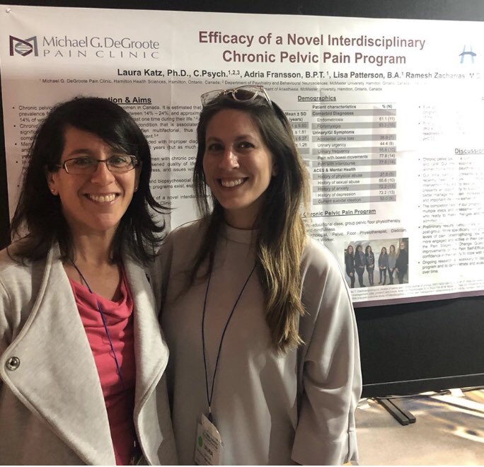 painHHS's tweet photo. Poster presentation by the two leads in our Pelvic Pain Program, Adria Fransson and Dr. Laura Katz. Questions? Referrals? Call us! Or visit website https://t.co/RLKn2qV5dj\pain #pelvicpain #ChronicPain #myhhs https://t.co/YCr8hjFGAh