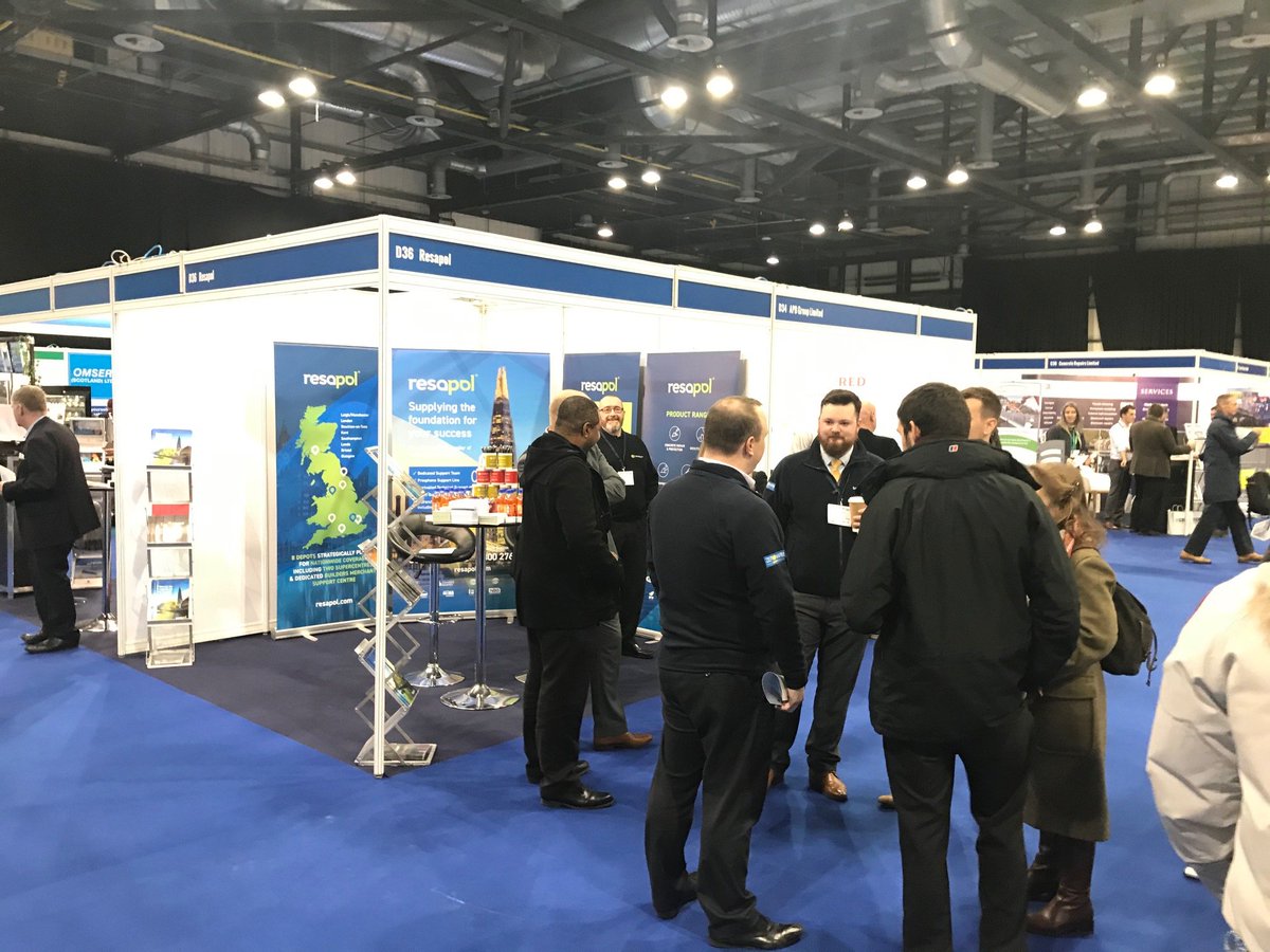 resapol's tweet photo. A busy day two of @Traffex Scotland is well underway!
We are set up on stand D36 - why not visit our friendly team and see how we can supply the foundation for your success.
#traffexscotland #construction https://t.co/mWWKOrOH9s
