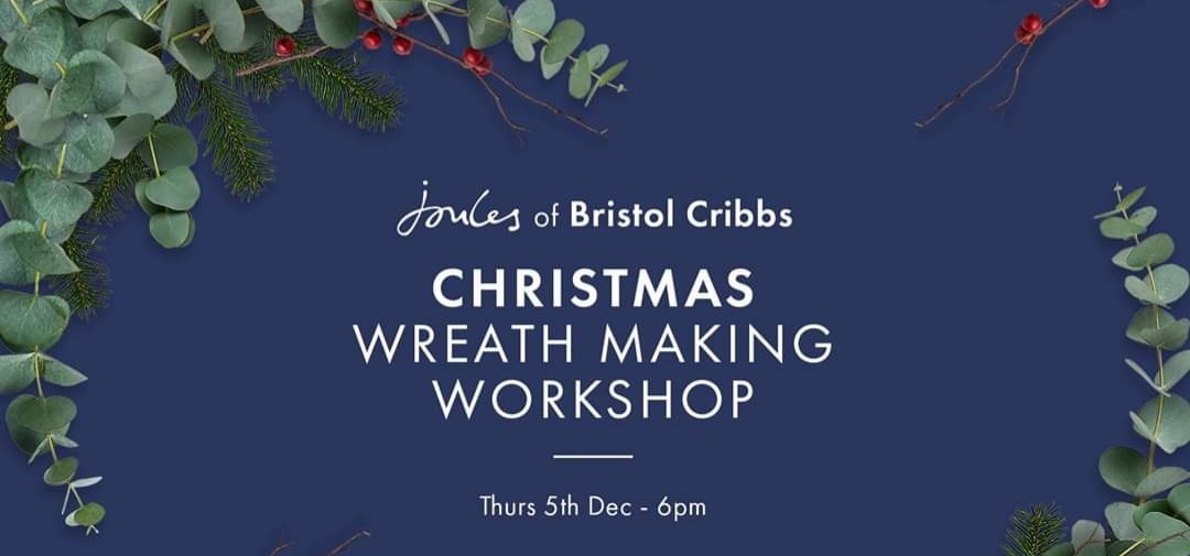 Deck the halls! Join us at our wreath making workshop on the 5th of December. To book your tickets head to joules.com/workshops Be quick spaces are limited! #christmasiscoming