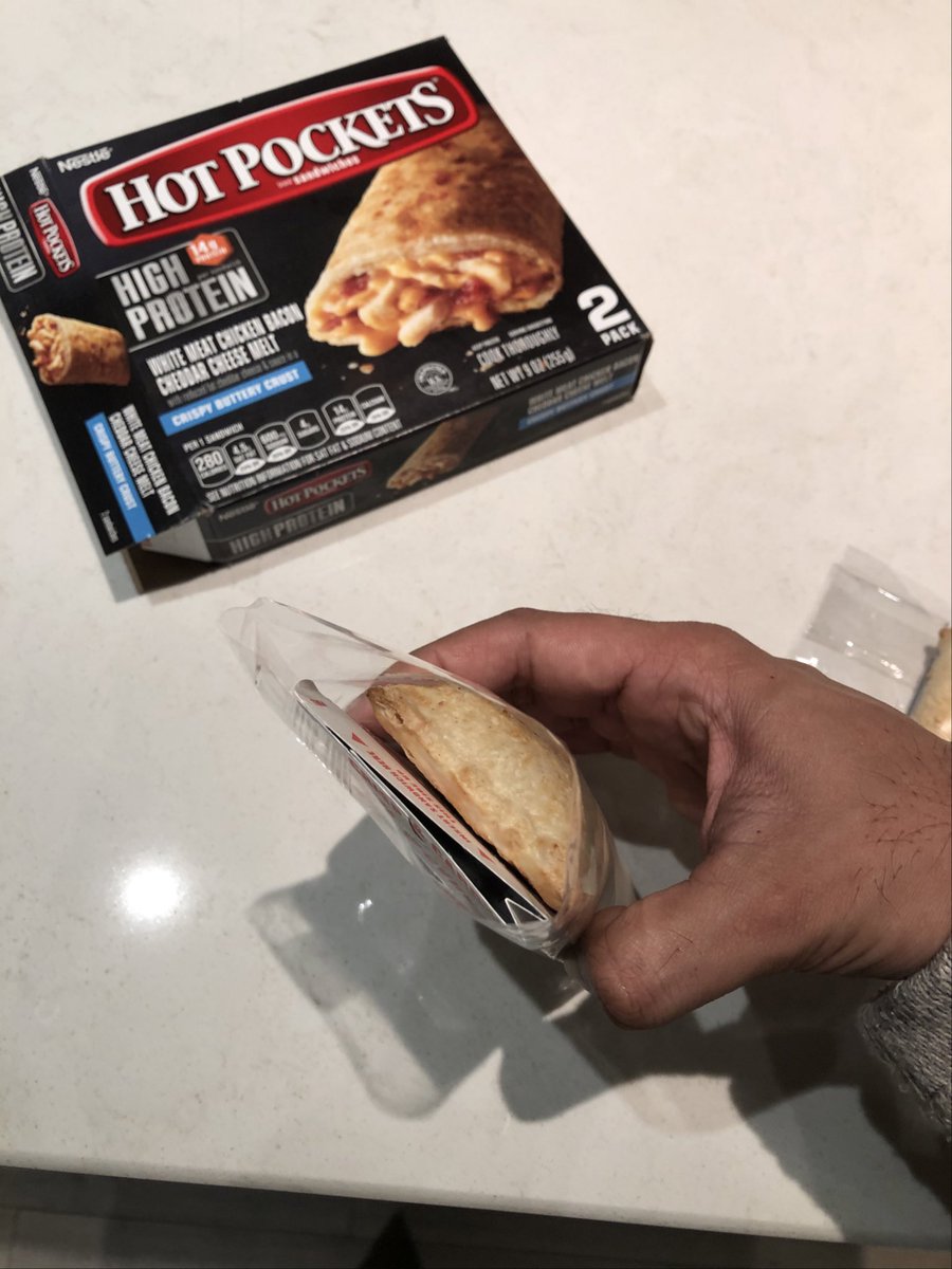 britishboy300's tweet photo. @Nestle @hotpockets decided to try some of high protein hot pockets.  Opened the box...and they weren’t ever sealed... https://t.co/kXInTh5wYI
