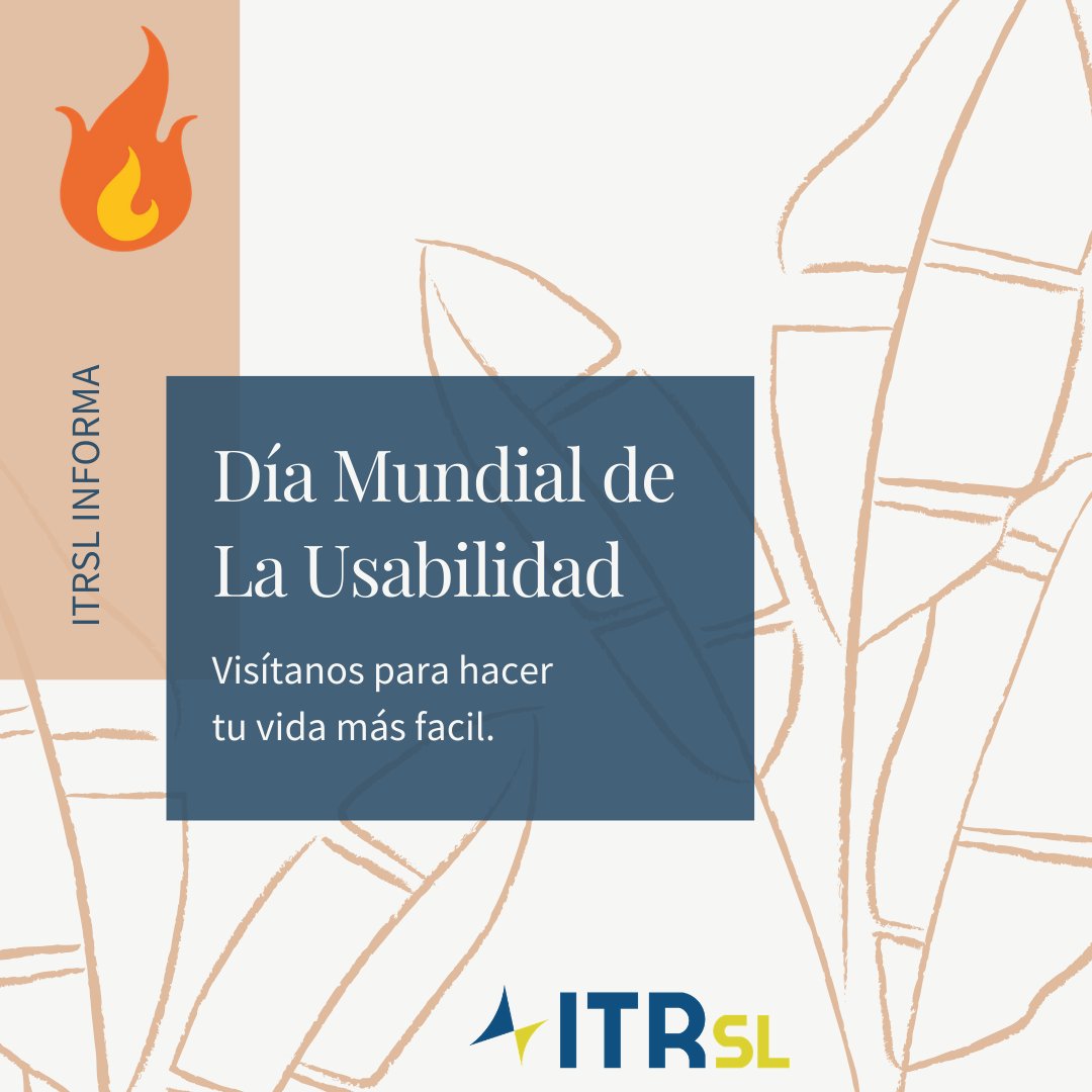 Día Mundial de la Usabilidad fue fundado en 2005 como una iniciativa para asegurar que los servicios y productos para la vida humana fueran más fáciles de acceder y usar. Ofrecemos
Presupuesto Gratis
Financiación a Medida
Formas de Pagos
Envios y Entregas
Devoluciones