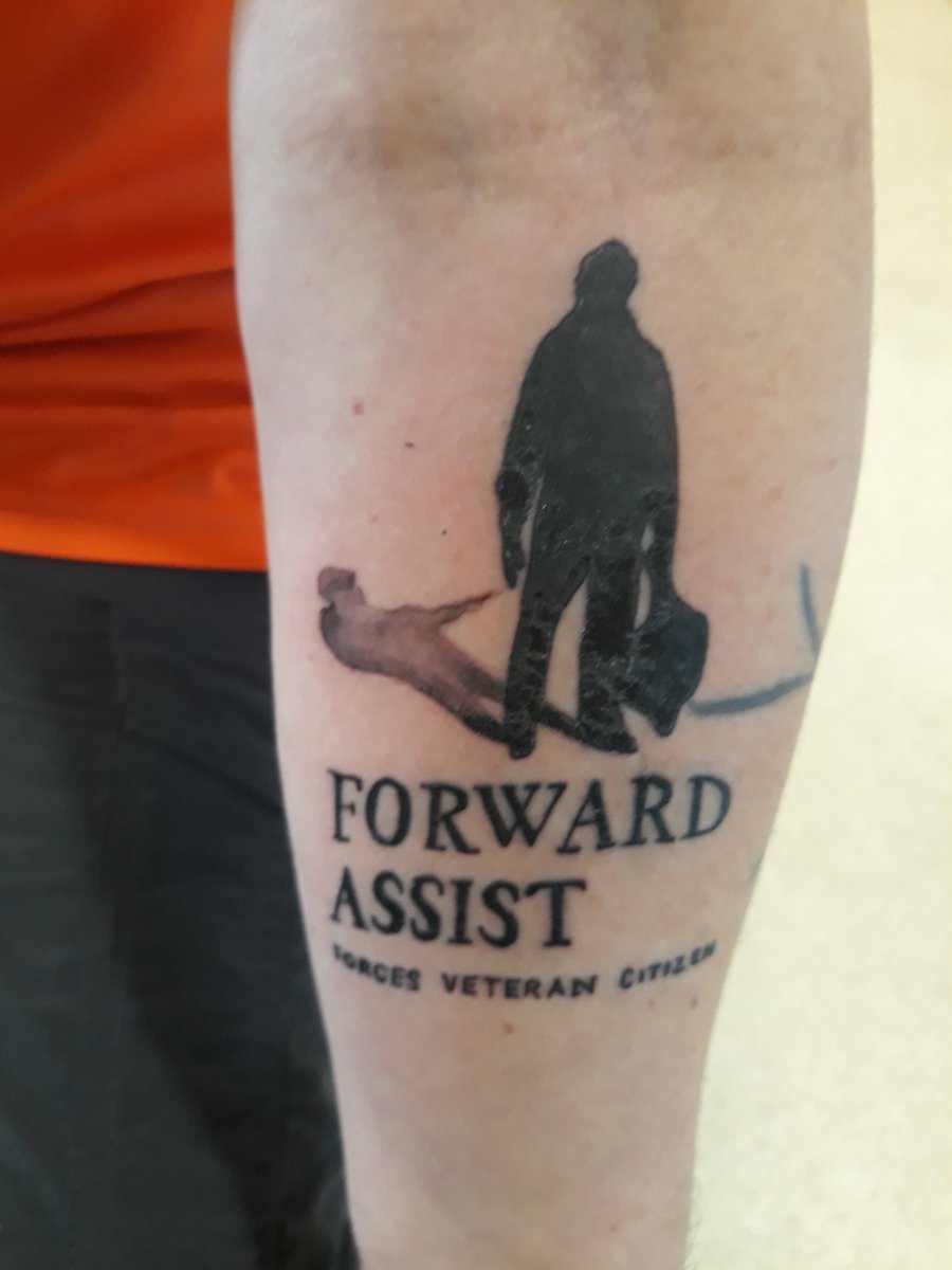 A moving tribute to <a href="/ForwardAssist1/">El Hombre Invisible</a> . One of our veterans has a new tattoo stating:" I wanted to get this tattoo as constant reminder of how much the service has changed my life ". We're so glad we've been able to make a difference !