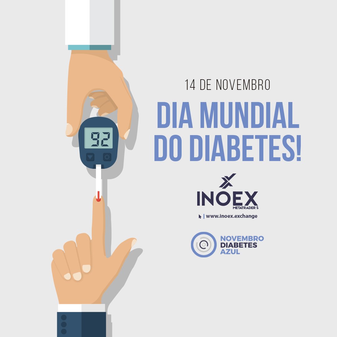 InoexE's tweet photo. O dia mundial do #Diabetes foi criado para conscientizar a população sobre a importância da prevenção e tratamento desta doença crônica.
A #INOEX apoia esta causa! 💙
🖥 https://t.co/RanjwA5cEV
#VempraINOEX #Criptomoedas #exchange #Brasília #novembroazul #diamundialdodiabetes https://t.co/5geoCU1i7t