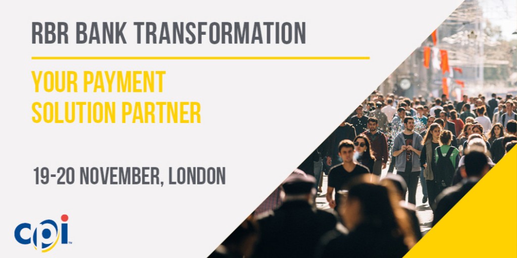 CPI_Official's tweet photo. Headed to the RBR Branch Transformation show? Join #CPI at Booth 15 on November 19th and 20th to see our range of payment solutions for retail banking. Learn how you can enhance in-branch customer experience.
#BT2019 #CPIbanking @RBRLondon https://t.co/cjSkgMyjTM