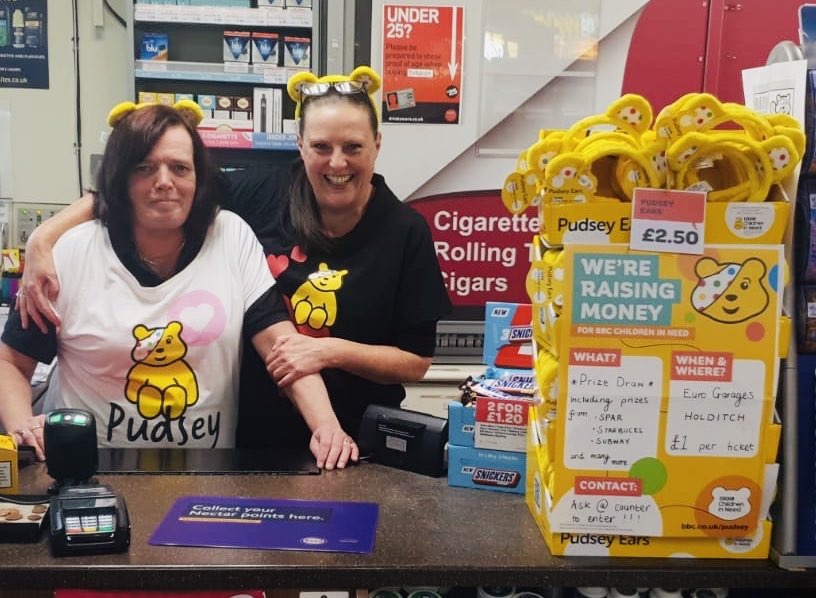 spar_holditch's tweet photo. Supporting BBC children in need. Would like to thank all our customers for helping raise over £700 so far by taking part in our prize raffle . There is still time to get your tickets in before the draw tomorrow. #bbccin https://t.co/q3T1mKhUnG