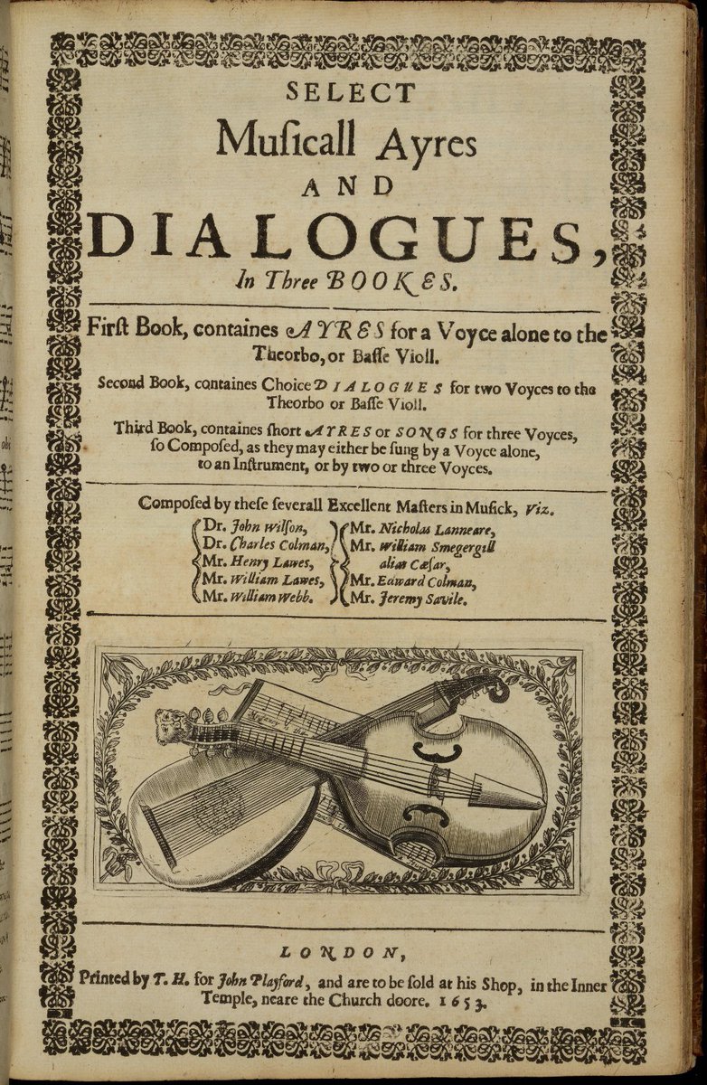 Can you spot all the differences between these two title pages? One is handwritten, one is printed.
Who, when why? Some musings here:
rism.info/en/home/newsde…
#bookhistory #earlymusic #playford