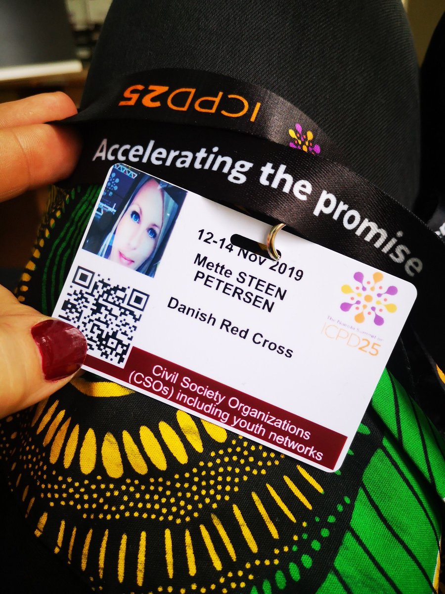 Danish Red Cross is of course present at the Nairobi Summit #ICPD25 In Africa we commit to fight for displaced population’s Sexual and Reproductive Health and Rights and ‘gender based violence care’ - focus is on mental health and psychosocial support #dkaid #danskrodekors