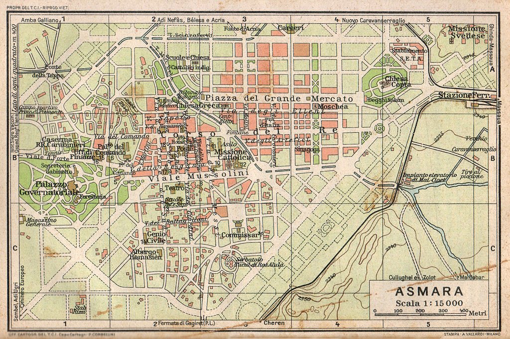funwithmaps's tweet photo. 🗺 Map of Asmara, Eritrea 🇪🇷 In 1929 - https://t.co/1bpPIgxyyv https://t.co/KCQO58PUSN