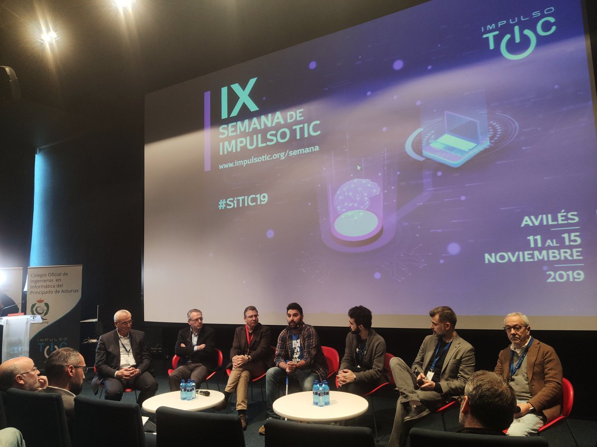 impulsotic's tweet photo. #SiTIC19 Mesa redonda: «Expectativas sobre la #InteligenciaArtificial. Señores o Esclavos» 

#CITIPS #COIIPA #ImpulsoTIC #Aviles #IsladelaInnovacion https://t.co/XuUz616wUD