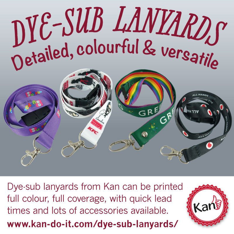Dye-sub #lanyards are printed full colour, full coverage, perfect for any identity.

We can also offer lots of optional extras: Safety breaks, torches, pens, card holders, retractable reels and lots more too.

Take a look at our site for more info: bit.ly/34VpeW6