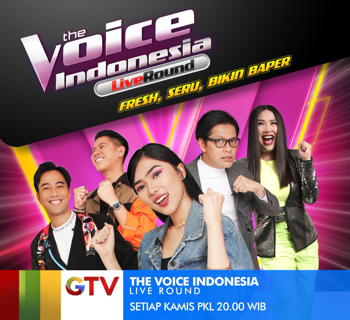OfficialRCTI's tweet photo. Babak Live Round ke 4 @TheVoiceGTV akhirnya dimulai! pastikan kalian terus dukung kontestan favorit kalian ya! Happy Watching gaes! #TheVoiceIndonesia #TheVoice4Indonesia #LiveRound4 https://t.co/f3FgsZ9aHm