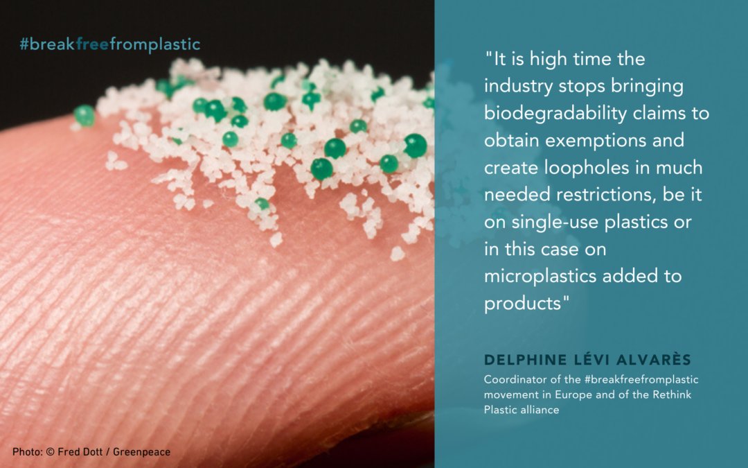 Once #microplastics enter the environment, they are nearly impossible to remove! #SurfriderEurope, with 30+ NGOs, calls for concrete restrictions on intentionally added microplastics under legislation, REACH. Read more from <a href="/brkfreeplastic/">#BreakFreeFromPlastic</a> <a href="/RethinkPlastic/">Rethink Plastic</a> bit.ly/2CEXNE2