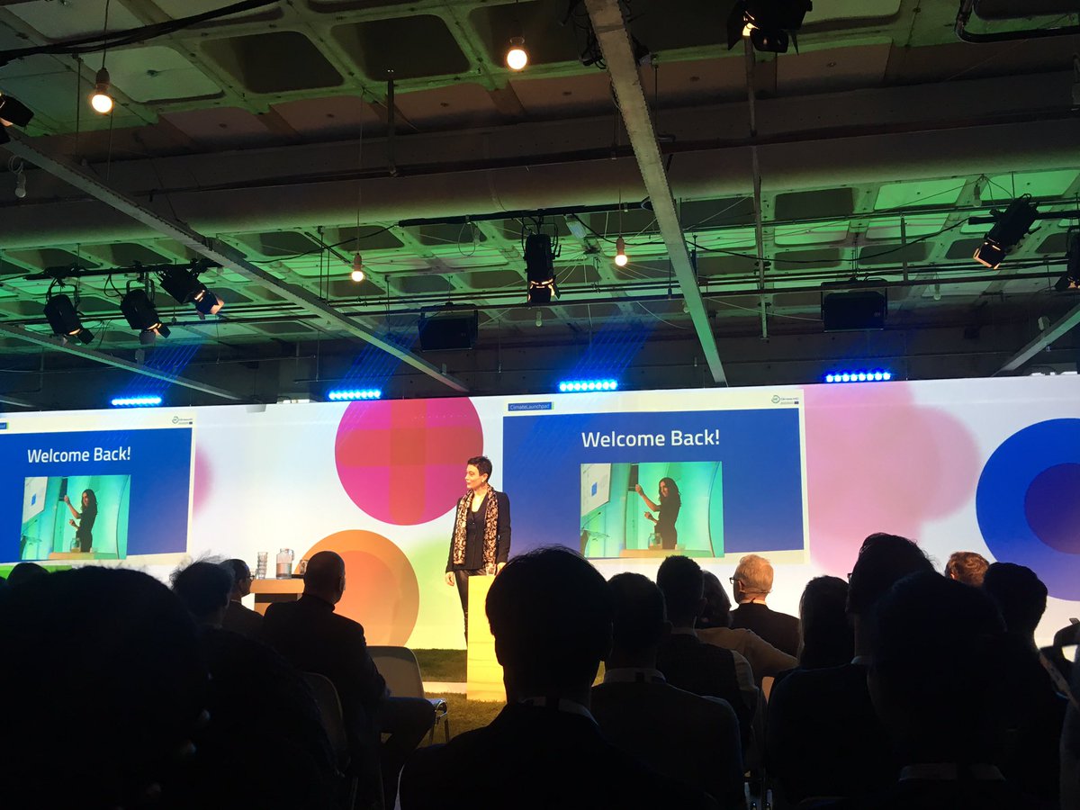 SerenaPiselli's tweet photo. “Now we really need collaboration and cooperation, not people competing against each other”. Inspiring speech by @KirstenCKIC , @ClimateKIC  CEO at #ClimateLaunchpad global grand final. https://t.co/a4LhvEzxwq