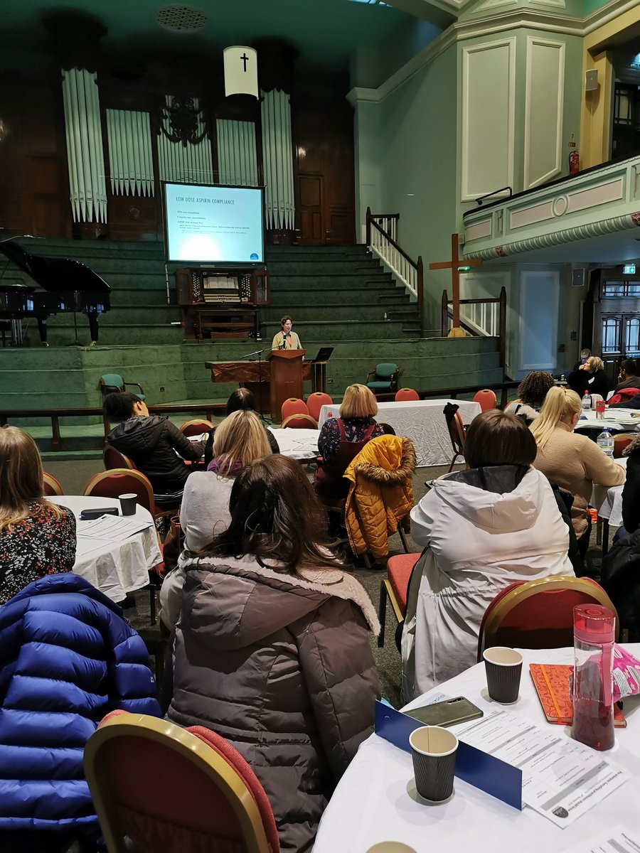 RuthGoalby's tweet photo. @APEC_UK study day in Coventry, hearing our very own Professor Quenby talking about Aspirin to help prevent Pre-eclampsia. @s_quenby https://t.co/bL3nLIw9AH