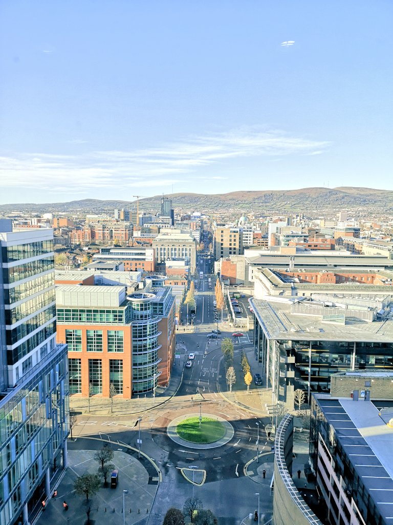 Great views & conversation at @BTGroup @bt_uk #Belfast office today. Institute staff @zmhduffy & @sfoxhamilton enjoyed the opportunity to engage with members - good to learn about their Finance teams & explore ways to better connect. Many thanks to FD John Morgan for organising.