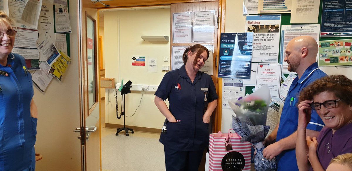 Cardiology bids an emotional farewell to Sr Donna from newly qualified 10 years ago to an amazing senior cardiology nurse.
A dedicated and inspirational individual who has had a positive impact on patients and staff. She will be missed so much 💜