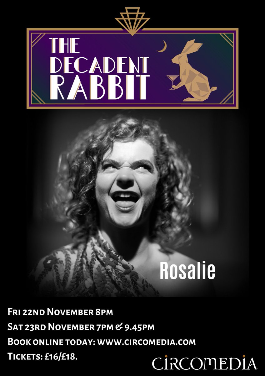Delighted to be welcoming back the astonishing <a href="/_rosyroberts/">Rosy Roberts</a> <a href="/Circomedia/">Circomedia</a> to join the rabbit gang for 2020...