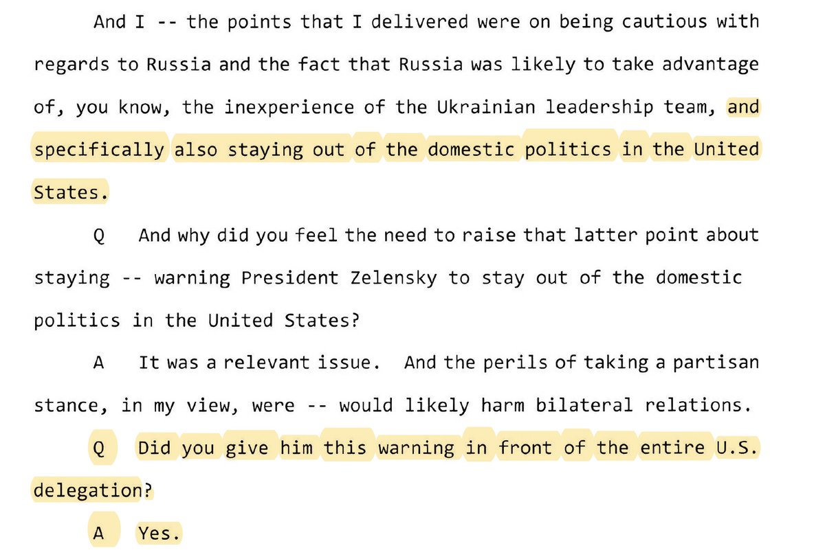 Vindman ran afoul of Art. 88 of the UCMJ which forbids insubordinationHe believed Trump asking for investigations was harmful to US policySo he advised Ukrainians, up to and including new President Zelensky to ignore the requestsThat is most definitely insubordinate