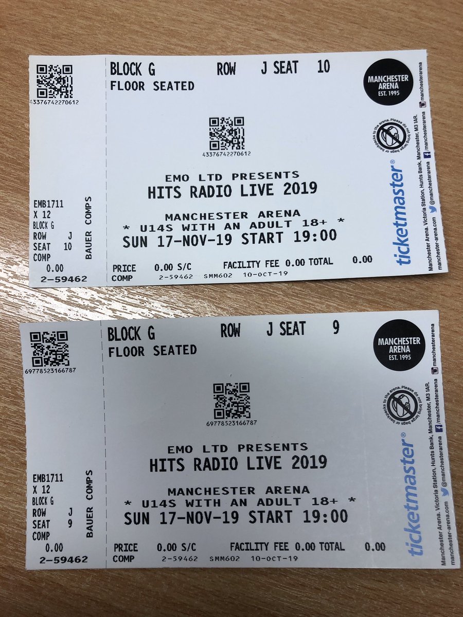 defibshop's tweet photo. 🚨Fancy winning 2 tickets to the Hits Radio Live at Manchester Arena this Sunday 17th November? 🚨Just follow our page, like and retweet this post and a winner will be chosen at random. Good luck 👍🏼🍀 🎫 🎫 #Manchester #ManchesterArena #HitsLive https://t.co/nsGg2tcmcj