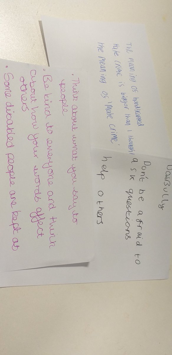 Another really great morning spent with Y8's @KESSheffield talking to kids about #disbailityhatecrime #matecrime #inclusion thanks to  @PostcodeLottery for funding our work @DisabilitySheff more pics to follow