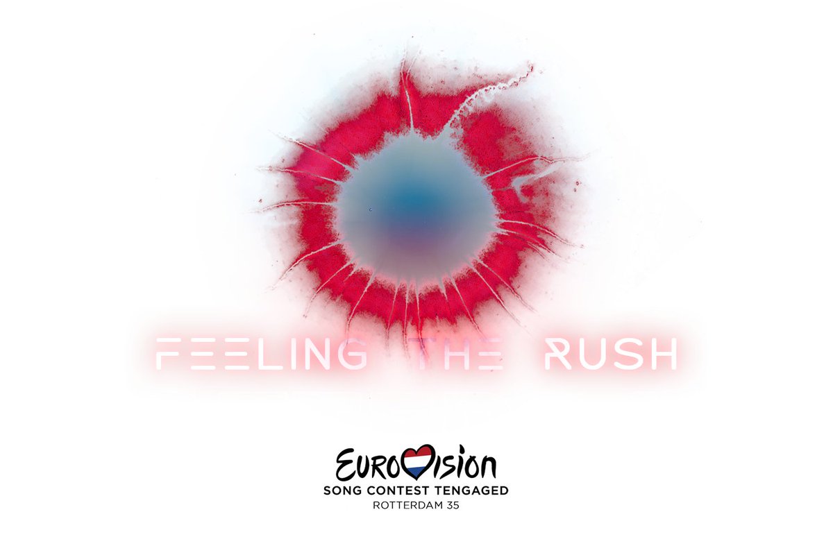 ESCTengaged's tweet photo. Estrenamos oficialmente logo y eslogan para esta nueva edición de #ESCT35. #FeelingTheRush será el eslogan oficial. #Eurovision https://t.co/Uz3NKIN4rH
