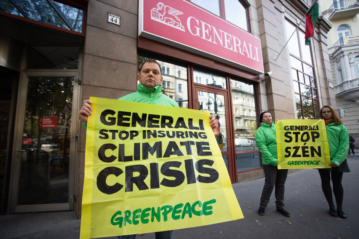 Generali, one of the world’s largest insurers, is still backing coal, a major climate killer. 

@Generali: Stop insuring the #ClimateCrisis and start protecting the people.

RT to demand the coal insurer to address its role in the #ClimateEmergency.