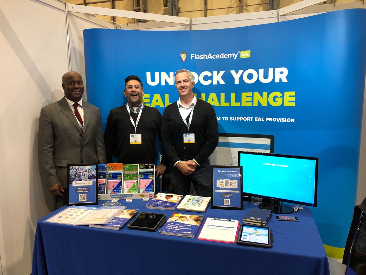 FlashAcademy_HQ's tweet image. We had great fun getting everyone involved in the storytelling game 'Fortunately/Unfortunately' during @NickBaileyLit session this morning 😄

With just a few hours left, be sure to stop &amp;amp; say hello to the team over at stand C34! #SAAShow19 #Education #EduTwitter #TeacherTwitter